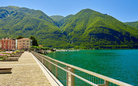 Centro Storico Porlezza: L'Eau, Montagnes Relief, Plan D'Eau, Montagne, Colline, Chaîne De Montagnes, Montagnes, Voie Navigable, Banque, Lac