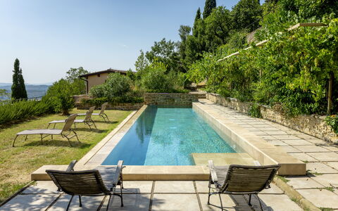Villa Il Casalino, Florentine Hills with Pool: Piscine, Composite, Jardin, Biens, Aménagement Paysager, Caractéristique De L'Eau, Arrière-Cour, Ombre, Dalle, Tuile