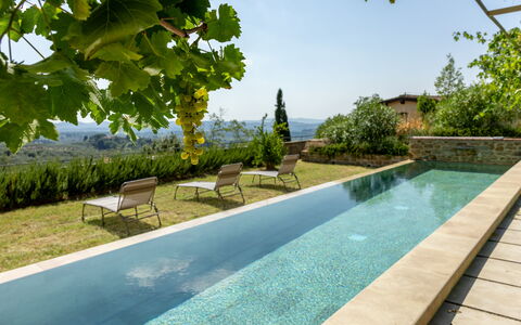 Villa Il Casalino, Florentine Hills with Pool: Piscine, Composite, Jardin, Aménagement Paysager, Biens, Caractéristique De L'Eau, Eco Hôtel, Hacienda, Villa, Dalle