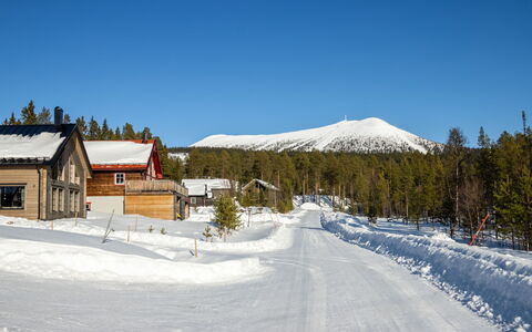 Fjällhemmet: Bois, Chalet, Domicile, Maison, Toit, Siding, L'Hiver, Neige, Gelé, Pente