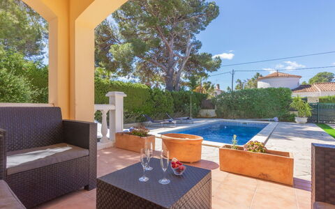 Urb Las Tres Calas: Piscine, Zone Résidentielle, Domicile, Biens, Ombre, Recours, Porche, Eco Hôtel, Mobilier De Jardin, Jardin