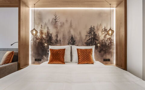 Ischgl 120: Bois, Design Intérieur, Chambre, Tache De Bois, Drap De Lit, Literie, Dur, Plafond, Lit, Cadre De Lit