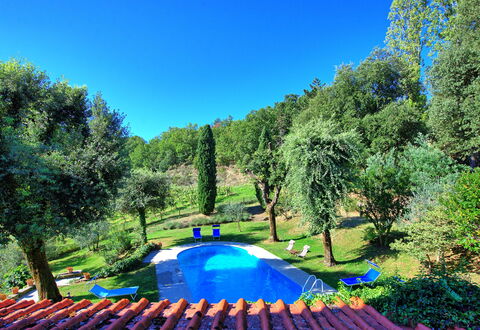 Villa Ulivacci: Bleu, Jardin, Piscine, Pelouse, Ombre, Arrière-Cour, Aménagement Paysager, Parc, Cour, Mobilier De Jardin