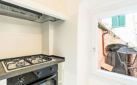 Cà Ninin de Bernà: Bois, Design Intérieur, Principaux Appliance, Sol, Cuisine, Plafond, Sol, Cuisinière, Pièce, Appareil De Cuisine