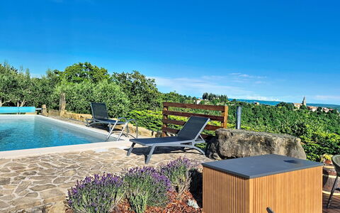 Margherita: Bleu, Jardin, Piscine, Mobilier De Jardin, Recours, Aménagement Paysager, Eco Hôtel, Ombre, Arrière-Cour, Chaise
