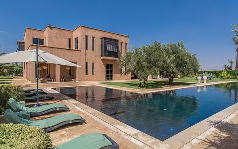 Villa Portraits: Architecture, Piscine, Domicile, Biens, Réflexion, Miroir D'Eau, Manoir, Villa, Aménagement Paysager, Hacienda