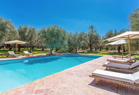 Villa Royale: Bleu, Piscine, Recours, Ombre, Aménagement Paysager, Jardin, Eco Hôtel, Mobilier De Jardin, Hacienda