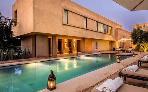 Villa Noria: Piscine, Architecture, Zone Résidentielle, Domicile, Biens, Recours, Réflexion, Villa, Eco Hôtel, Miroir D'Eau