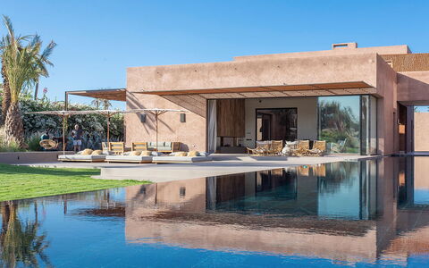 Villa Palmeraie: Piscine, Ombre, Biens, Recours, Conception, Eco Hôtel, Villa, Balancelle, Hacienda