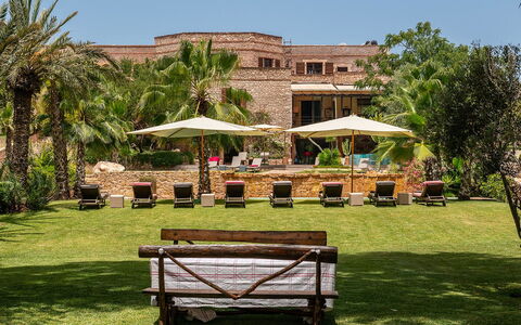 Le Jardin Mogador: Recours, Jardin, Biens, Hacienda, Eco Hôtel, Aménagement Paysager, Ombre, Pelouse