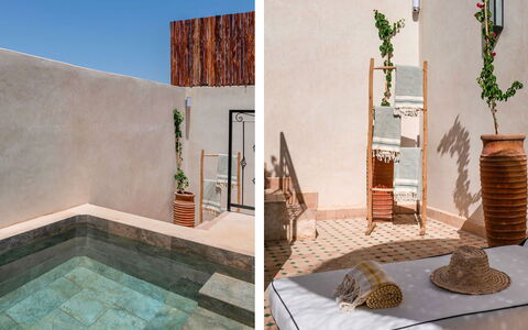 Riad Ali: Composite, Mobilier De Jardin, Matériau Naturel, Béton, Balancelle, Pot De Fleur