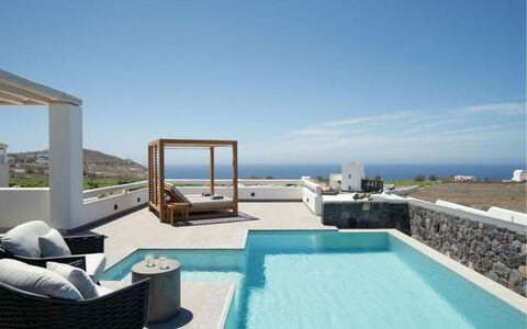 Villa Akrotiri: Sol, Sol, Design Intérieur, Plafond, Appartement, Piscine, Recours, Ombre, Conception
