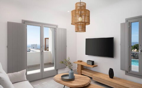 Villa Akrotiri: Meubles, Design Intérieur, Appartement, Sol, Sol, Éclairage, Domicile, Pièce, Chaise, Salon