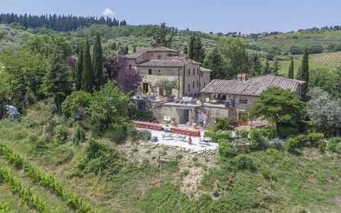 Villa Grevigiana: Maison, Toit, Domicile, Paysage, Zone Résidentielle, Zone Rurale, Biens, Établissements Humains, Village, Chalet