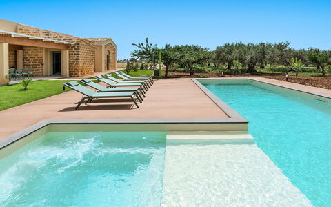 Villa Clemente: Piscine, Recours, Biens, Jardin, Ombre, Hacienda, Thermes, Conception, Aménagement Paysager, Cour