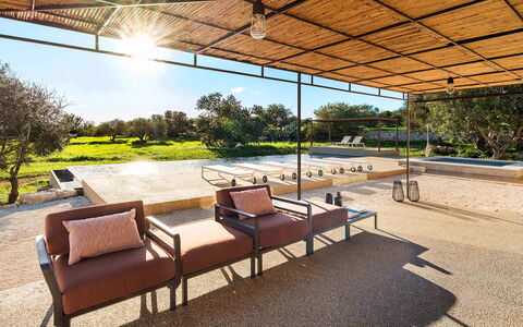 Villa del Sole: Ombre, Jardin, Aménagement Paysager, Structure En Plein Air, Chaise, Mobilier De Jardin, Eco Hôtel, Pavillon, Arrière-Cour