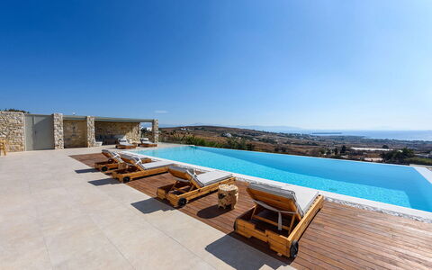 Villa Melina: Bleu, Composite, Piscine, Recours, Tuile