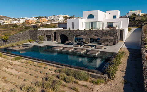 Villa Kallisti: Recours, Villa, Piscine