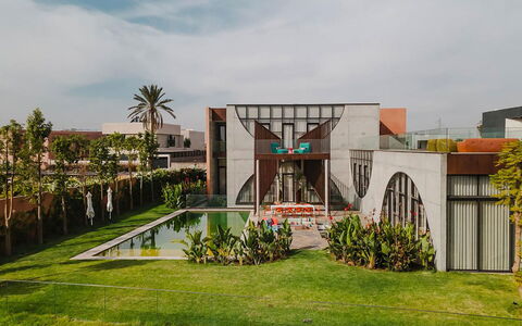 Villa Zaynab: Architecture, Jardin, Ombre, Eco Hôtel, Cour, Aménagement Paysager, Cour, Hacienda, Conception, Daylighting