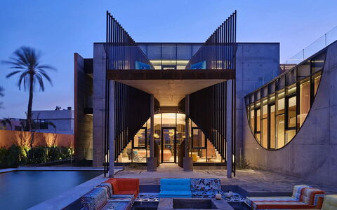 Villa Zaynab: Composite, Ombre, Conception, Daylighting, Acier, Aluminium, Eco Hôtel, Piscine, Faisceau
