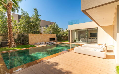 Villa Hamza: Piscine, Recours, Eco Hôtel, Biens, Aménagement Paysager, Villa, Hôtel, Arrière-Cour, Hacienda