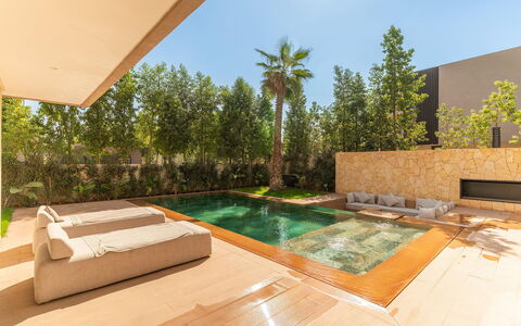 Villa Hamza: Piscine, Recours, Eco Hôtel, Jardin, Aménagement Paysager, Ombre, Arrière-Cour, Villa, Hôtel