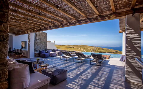 Villa Chimera: Bleu, Domicile, Conception, Villa, Recours, Salon