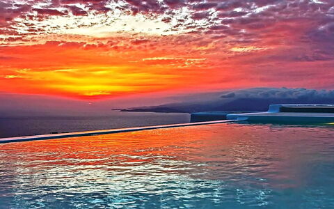 Fanaria Villa: Bleu, L'Eau, Afterglow, Horizon, Orange, Le Coucher Du Soleil, Crépuscule, Lever Du Soleil, Red Sky At Matin, Nuage