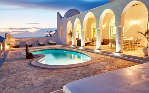 Villa Aldebaran: Bleu, Dôme, Piscine, Recours, Villa, Mobilier De Jardin, Eco Hôtel, Dôme, Hôtel