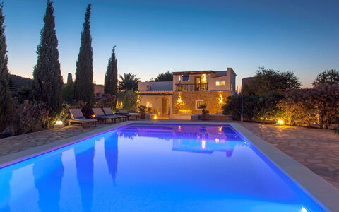 Villa Jardin: Bleu, Piscine, Recours, Eco Hôtel, Biens, Villa, Hacienda, Hôtel, Thermes, Éclairage Paysager