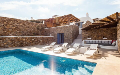 Villa Paradeisos: Piscine, Recours, Villa, Hôtel, Conception, Appartement Penthouse, Tuile