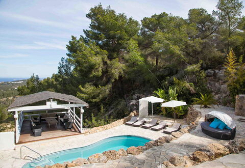 Villa Rigel: Piscine, Mobilier De Jardin, Recours, Eco Hôtel, Ombre, Balancelle, Parapluie, Chaise, Villa, Hôtel