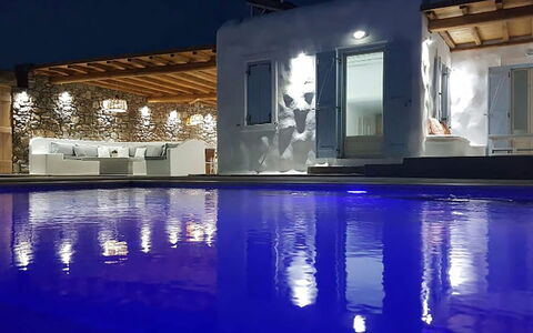 Villa Elmas: Bleu, Piscine, Recours, Hôtel, Villa