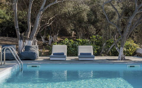 Villa Morena: Piscine, Meubles, Mobilier De Jardin, Balancelle, Recours, Composite, Ombre, Chaise, Eco Hôtel, Chaise Longue