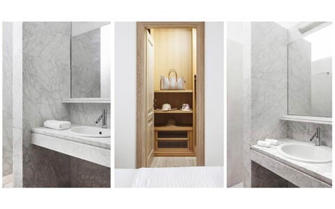 Villa Persephone: Bois, Sol, Design Intérieur, Sol, Luminaire Plomberie, Pièce, Salle De Bains, Miroir, Robinet, Évier