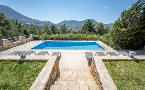 Villa Sharon: Piscine, Dalle, Ombre, Aménagement Paysager, Tuile, Recours, Eco Hôtel, Arrière-Cour