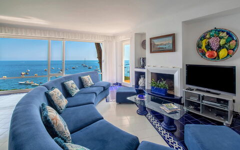 Villa Grazia: Bleu, Meubles, Mer, Appartement, Océan, Recours, Canapé, Chaise, Table Basse, Hôtel