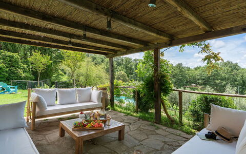 Villa la Foresta: Meubles, Bois, Chaise, Table, Mobilier De Jardin, Recours, Ombre, Dur, Eco Hôtel, Jardin