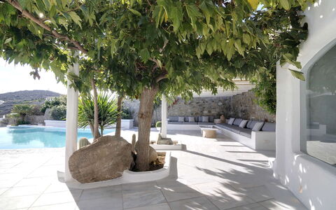 Villa Andy: Ombre, Pot De Fleur, Piscine, Jardin, Aménagement Paysager, Béton, Plante D'Appartement, Cour, Structure En Plein Air, Conception
