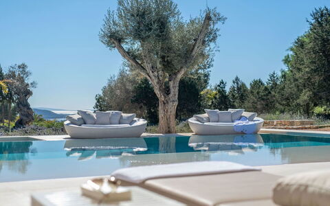 Villa Fabula: Meubles, Mobilier De Jardin, Chaise, Piscine, Recours, Ombre, Table Basse, Matériau Naturel, Conception