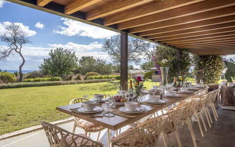 Villa Papiro: Meubles, Jardin, Lot Terre, Chaise, Table Cuisine Et Salle A Manger, Aménagement Paysager, Mobilier De Jardin, Tableau De Plein Air, Pelouse, Cour
