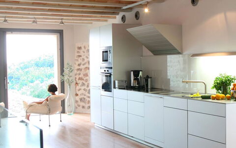 Villa Arch: Cuisine, Comptoir, Meubles, Design Intérieur, Sol, Appareil De Cuisine, Sol, Bois, Cabinetry, Principaux Appliance