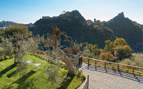 Villa Zafferano: Paysage, Pente, Clôture, Chaparral