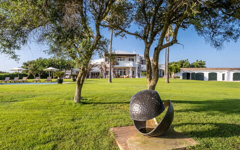 Villa Golf: Bleu, Plaine, Pelouse, Biens, Ombre, Jardin, Parc, Aménagement Paysager, Manoir, Cour