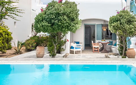 Mykonos Pool House 2: Piscine, Pot De Fleur, Recours, Plante D'Appartement, Mobilier De Jardin, Biens, Eco Hôtel, Aménagement Paysager, Cour, Hacienda