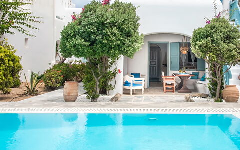 Mykonos Pool House 4: Piscine, Pot De Fleur, Recours, Plante D'Appartement, Loisir, Mobilier De Jardin, Biens, Eco Hôtel, Aménagement Paysager, Cour