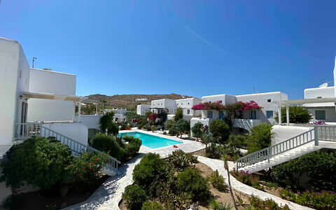 Mykonos Pool House 5: Jardin, Aménagement Paysager, Piscine, Recours, Balcon, Cour, Villa, Eco Hôtel, Hôtel