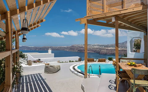 Villa Sean: Chaise, Balcon, Conception, Villa, Recours, Hôtel, Ville Resort, Piscine