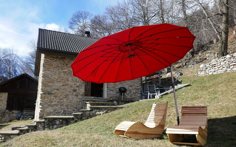 Rustico Raslina: Parapluie, Mobilier De Jardin, Ombre, Jardin, Arrière-Cour, Cour, Pelouse, Chaise, Conception, Tache De Bois