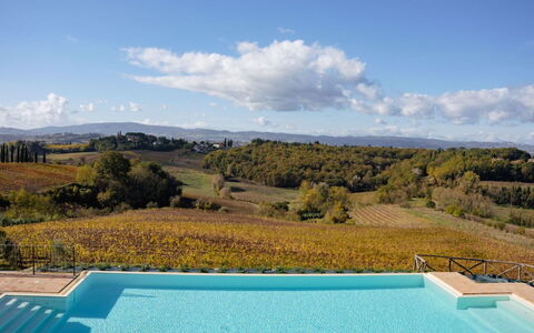 Podere Galieni: Bleu, Piscine, Recours, Mobilier De Jardin, Villa, Ville Resort